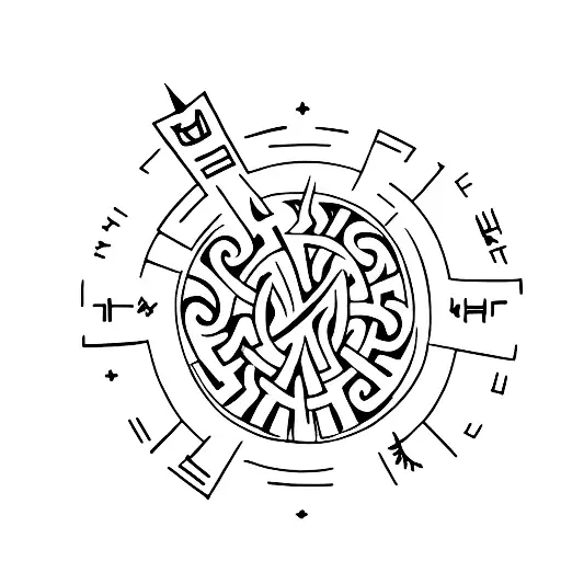 Viking Runes Sepicting Date Of Birth Of Family Members