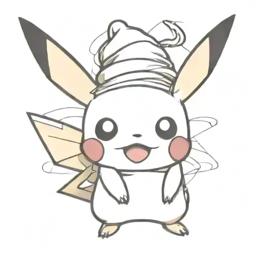 Pikachu Wearing A Halloween Outfit