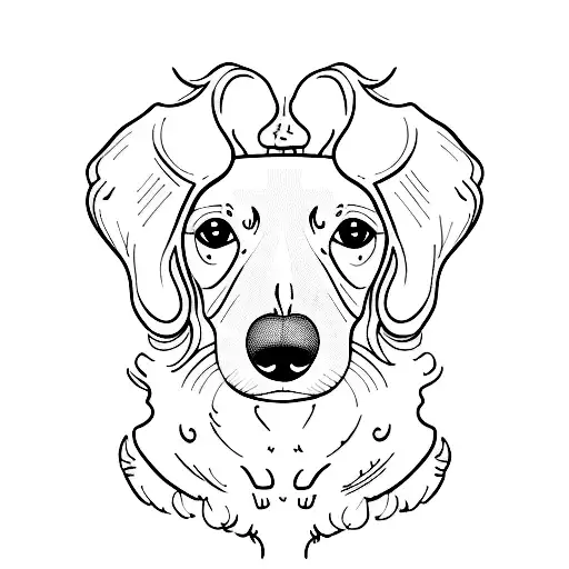 Dachshund Line Art