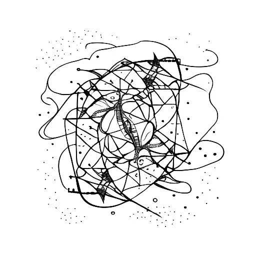 An Abstract Representation Of Raymond's Passions And Hobbies In A Minimalist Style