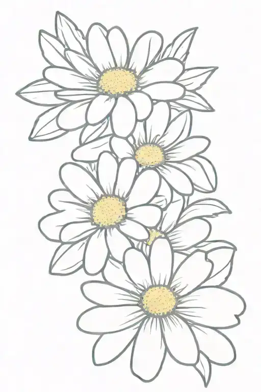 Daisy Flower With Queen Crown