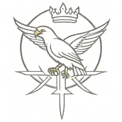 Crown Hawk Cross