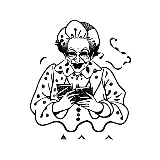 Joker Playing Card Grandma