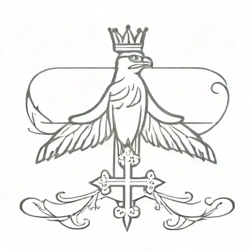 Crown Hawk Cross