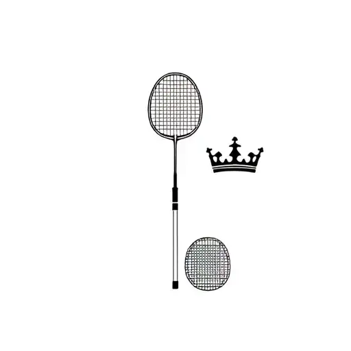 Badminton Shuttle And Crown