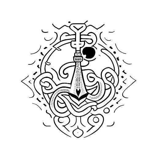 Neha Written In Anchor Design