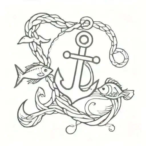Anchor And Fish