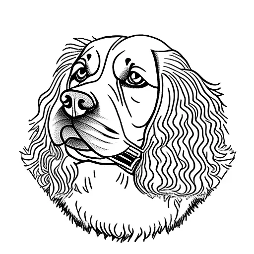 Springer Spaniel Dog Fluffy Ears Holding Toy In Mouth