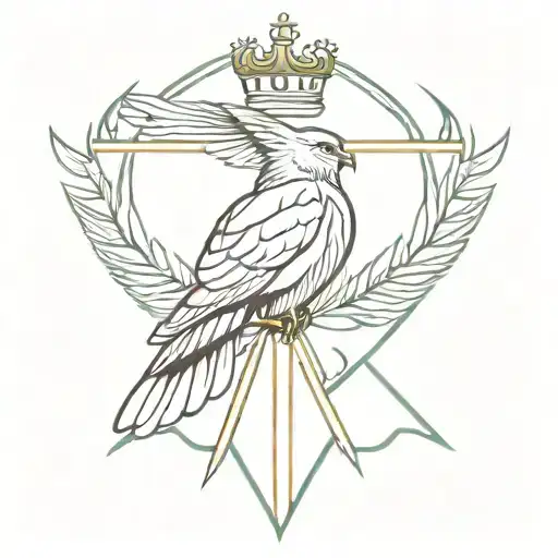 Crown Hawk Cross