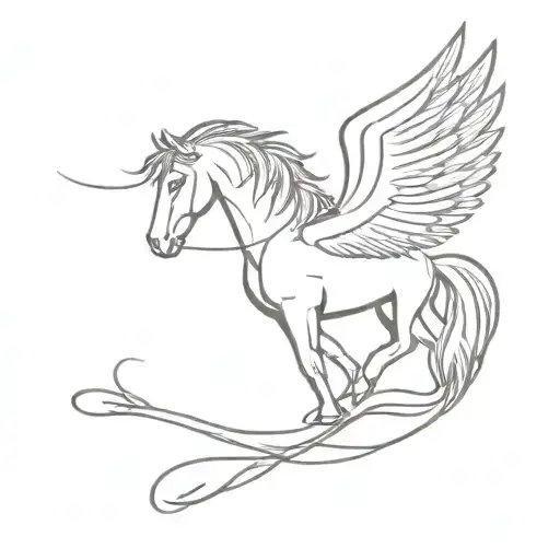 Horse With Angel Wings