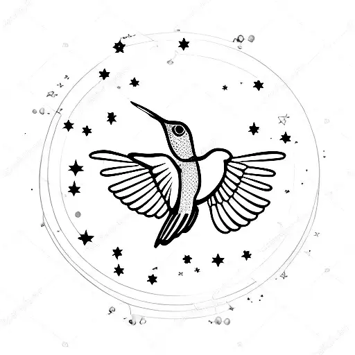 Hummingbird Within Virgo Stars