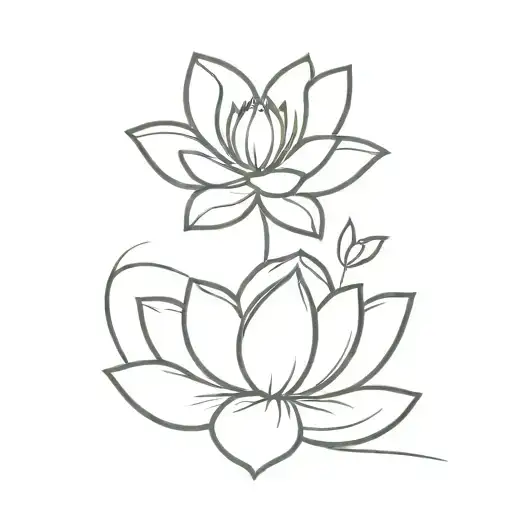 Lotus Flower With A Paw