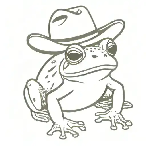 Frog Wearing A Cowboy Hat