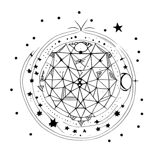 Tiny Stars And Moons For The Signs Leo And Libra