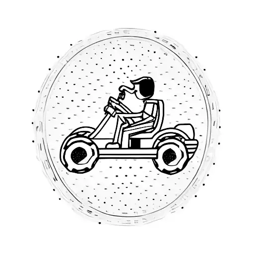 Father Riding Atv With Son Behind