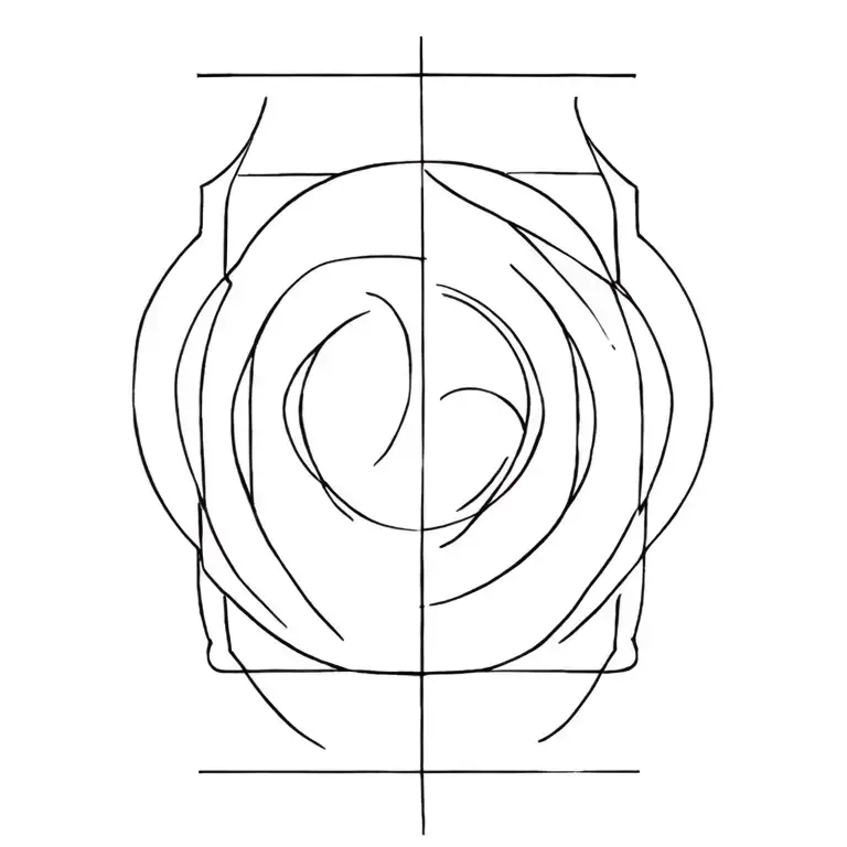 Neo Tribe With Clear Lines On The Sides