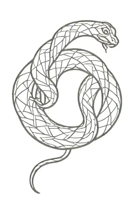 Snake Made Out Of All Written Pi Numbers