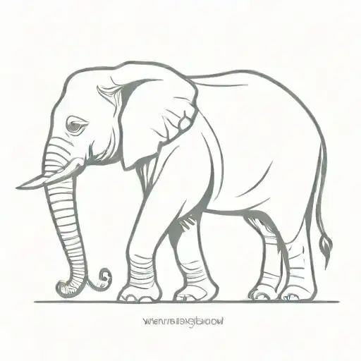 Elephant Facing Forward