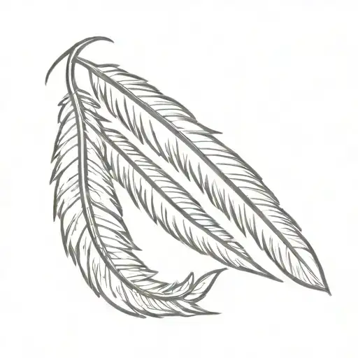 Trishul And Feather Feather Feather Feather