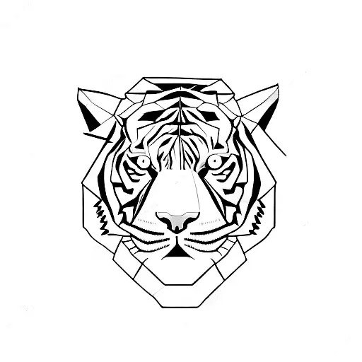 Tiger Half Origami