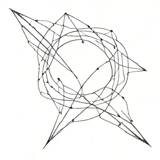 The Word Gezellig Made As A Symbol With Lines Only