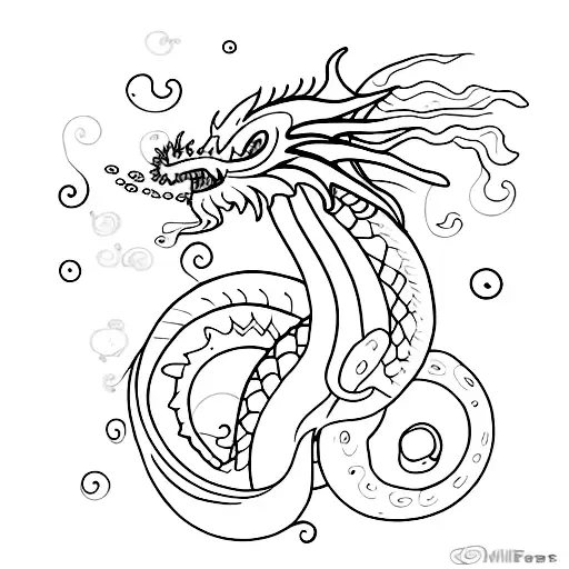 Mixed Dragon And Jellyfish