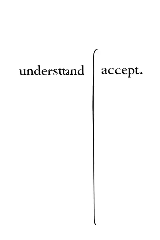 Accept Underline Also Include The Word Understand Under It