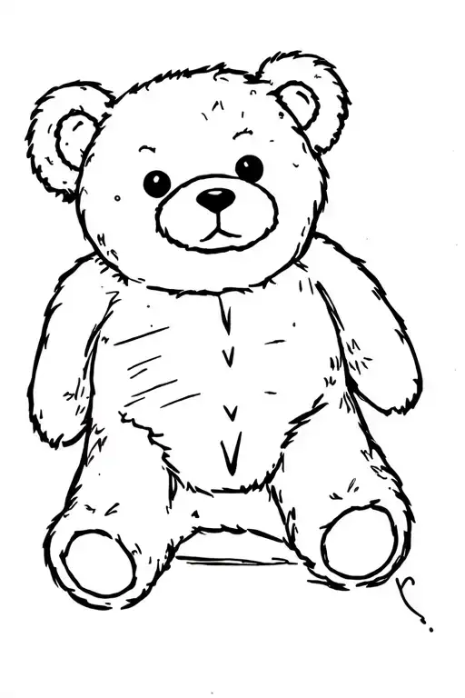 Beaten Up Roughed Up Teddy Bear