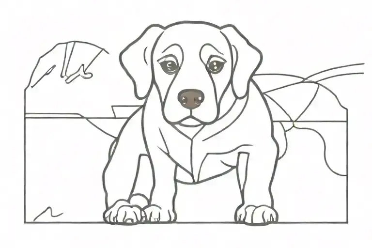 Cross With Dog Wearing