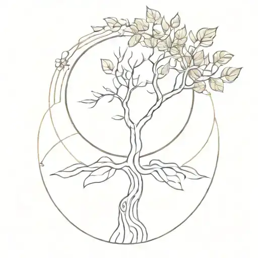 Golden Ratio Supporting Tree Of Life