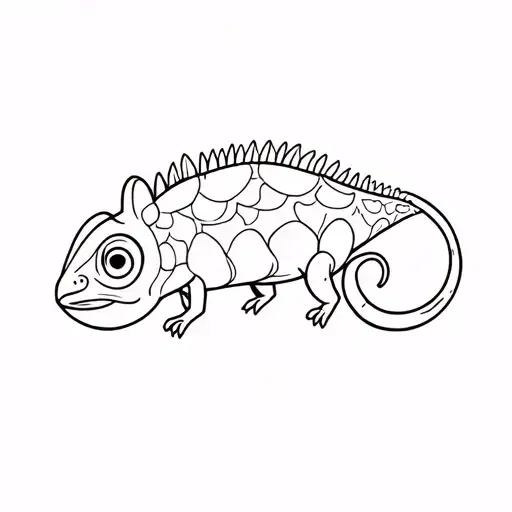 Cartoon Chameleon
