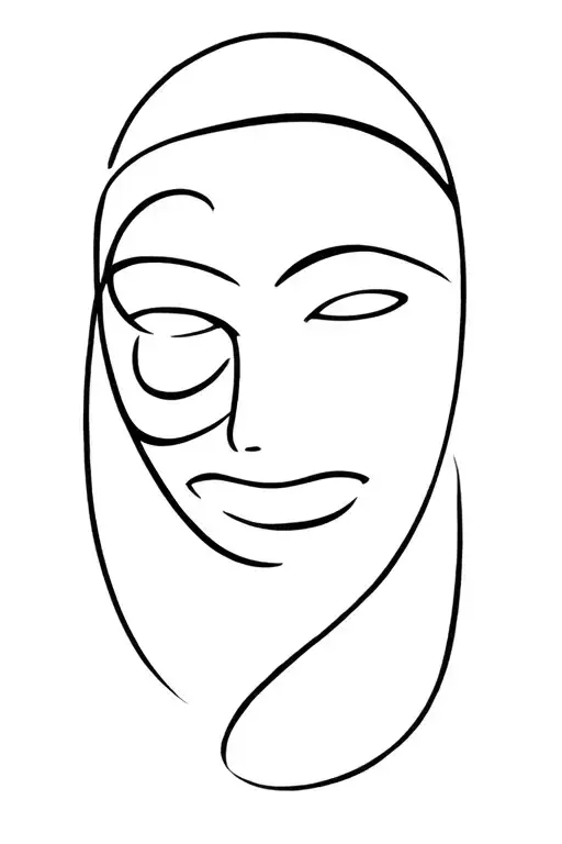 A Face Behind A Mask