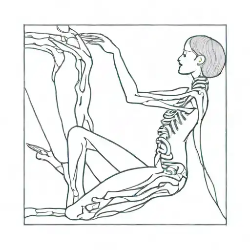 Women Rising From Skeleton