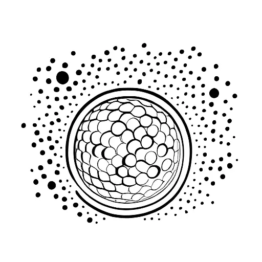 Golf Ball And Swimming Goggles