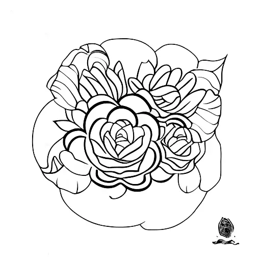 Africa Outline Floral