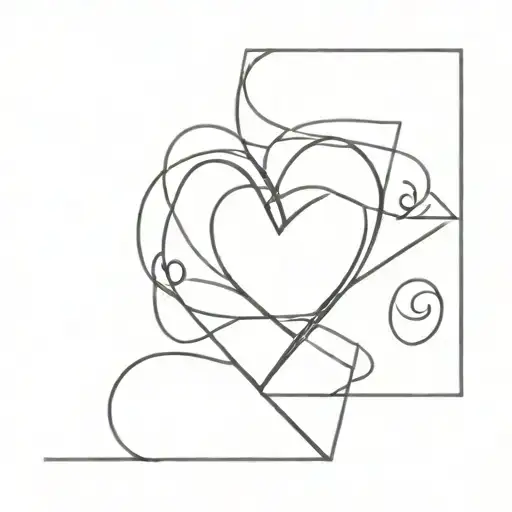 Create A Minimalist Design Of The Name 'Amar' Intertwined With A Heart Symbol