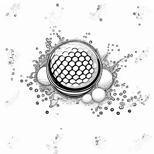 Swimming Goggle And Golf Ball