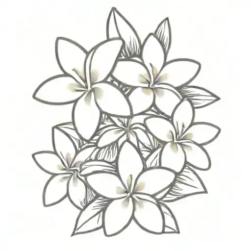 Frangipani Floral Cluster