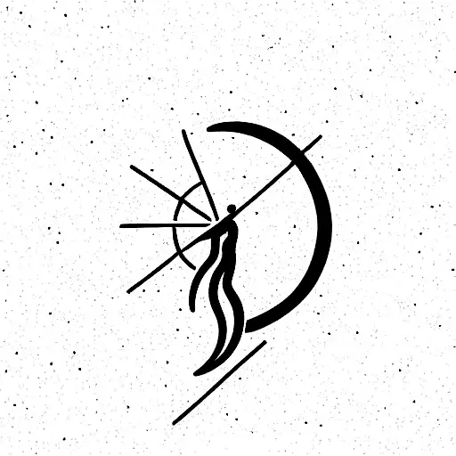 Moon Sagittarius Geometric