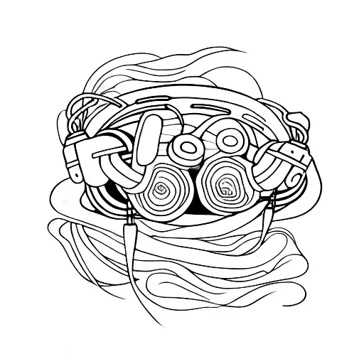 Abstract Headphones