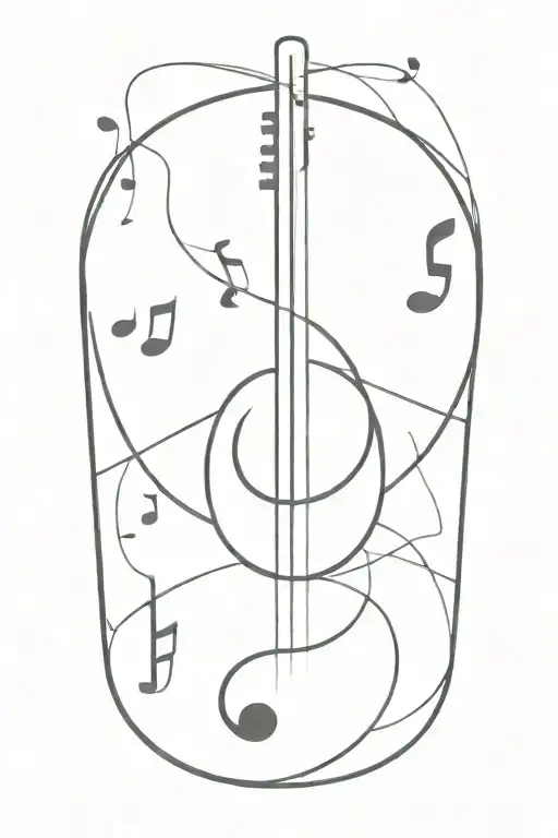 An Abstract Representation Of Spiritual Enlightenment Through Music