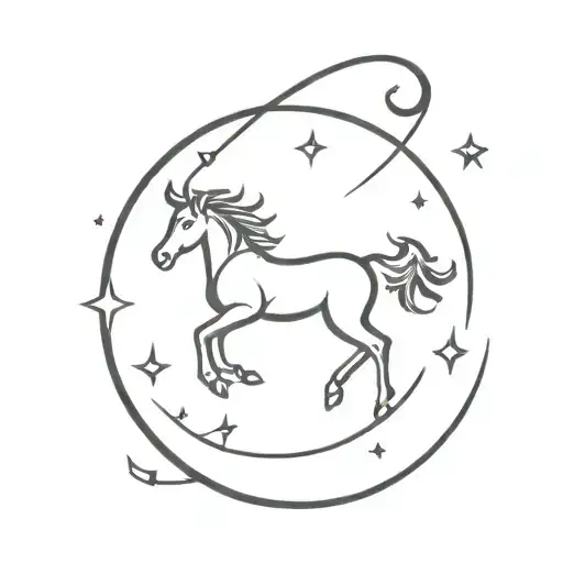 Sagittarius Zodiac Sign Forearm-sized