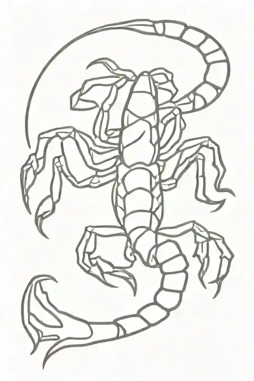 Scorpion Simple Outline