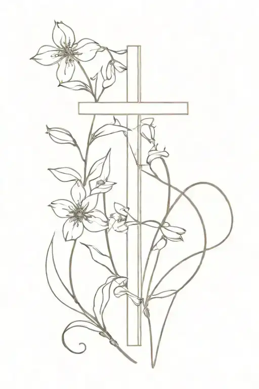 Fine Line Cross Wrap By Snow Drop And Valley Of Lily