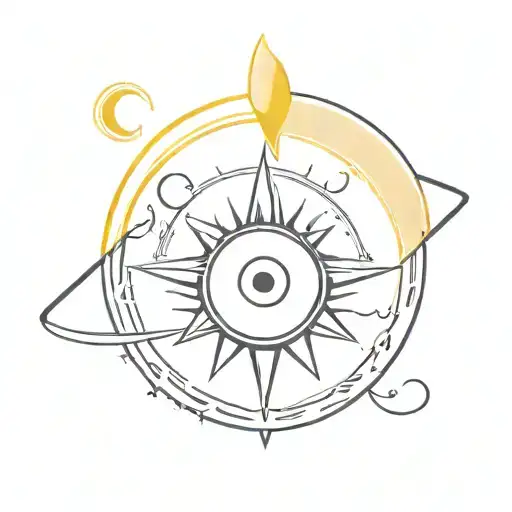 Evil Eye Sun And Moon Surrounded