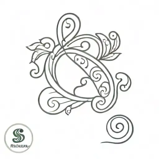 Semicolon Tattoo With Persian Patterns Inspired