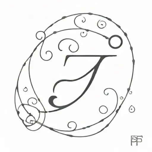 The Letter P With A Music Note