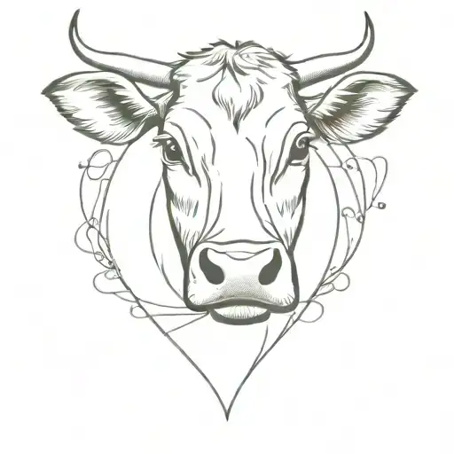 Cow Congruent Sign Heart