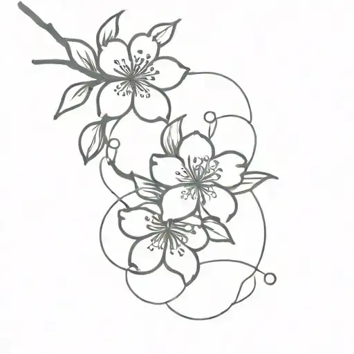 Cherry Blossom And Sun