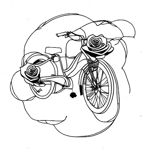 Bike With Rose